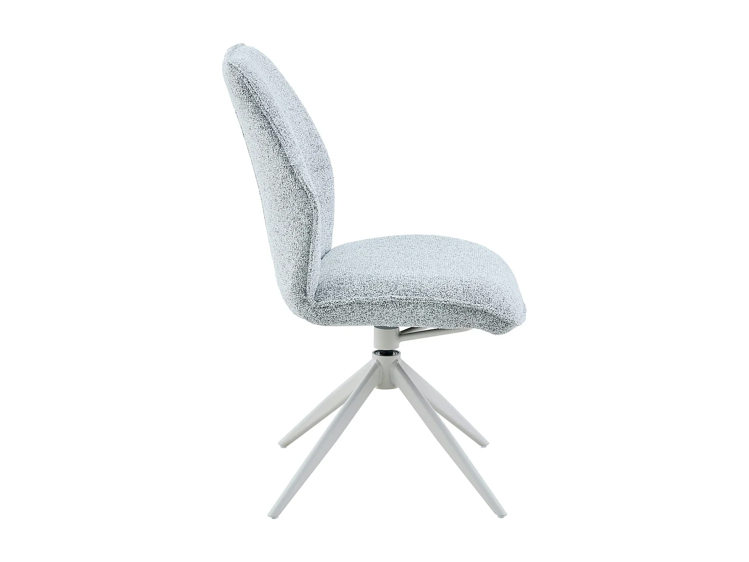 Chaise gris clair chiné pivotante (lot de 2) CORTINA