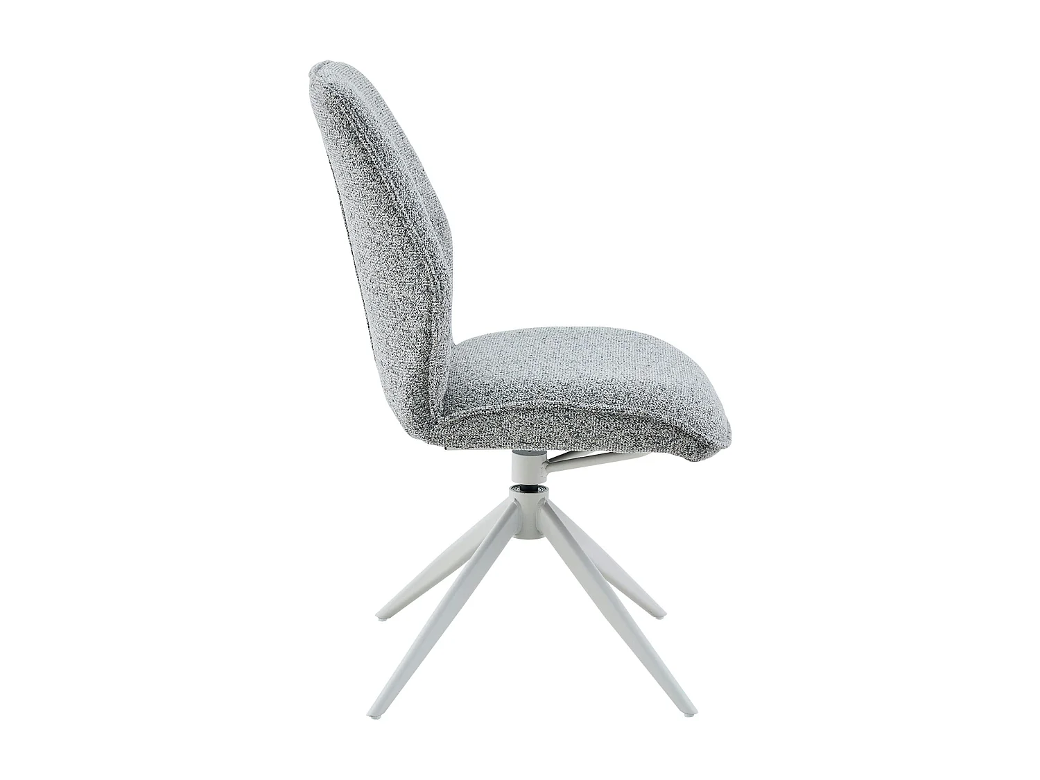 Chaise gris chiné pivotante (lot de 2) CORTINA