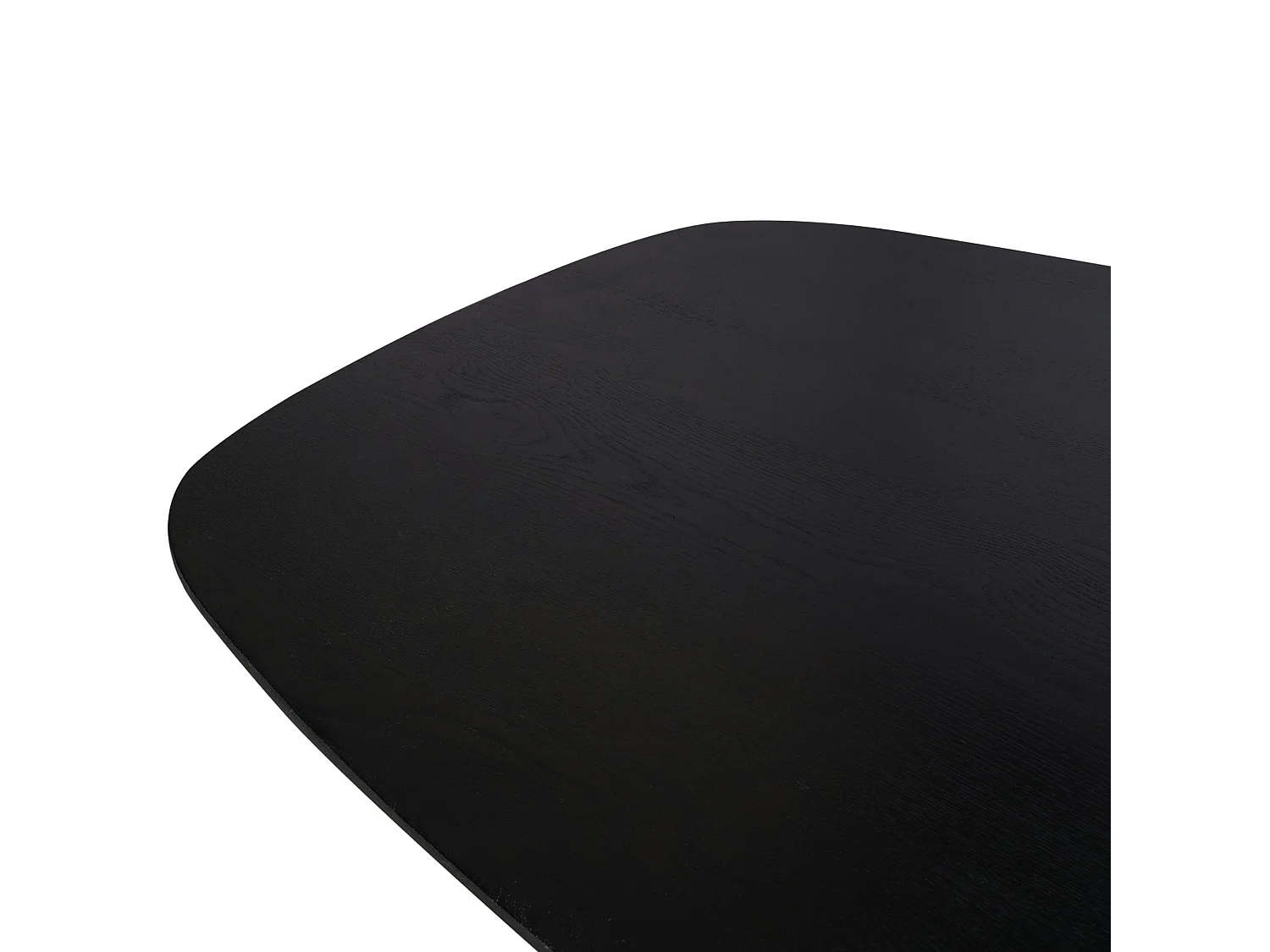 Table bois noir bords arrondis 280 cm LEXTON