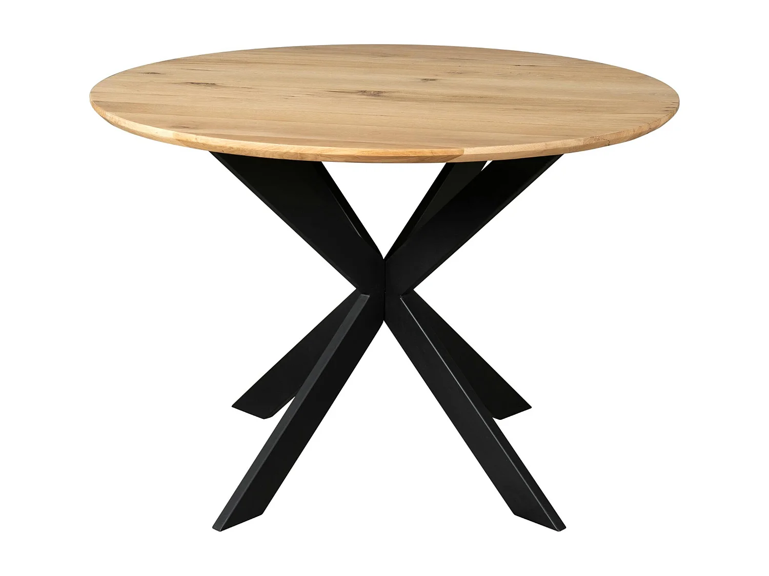 Table à manger ronde bois de chêne Ø130 cm LEXTON