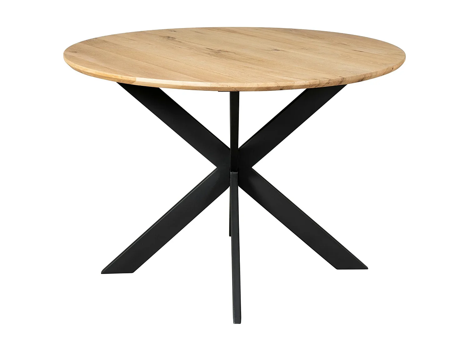 Table à manger ronde bois de chêne Ø110 cm LEXTON