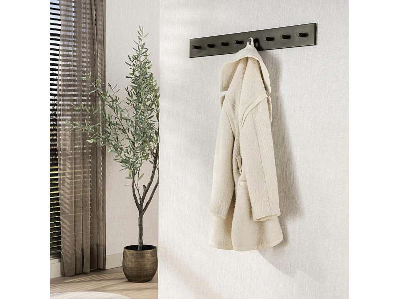 Portemanteau mural 8 crochets métal finition bronze RALF