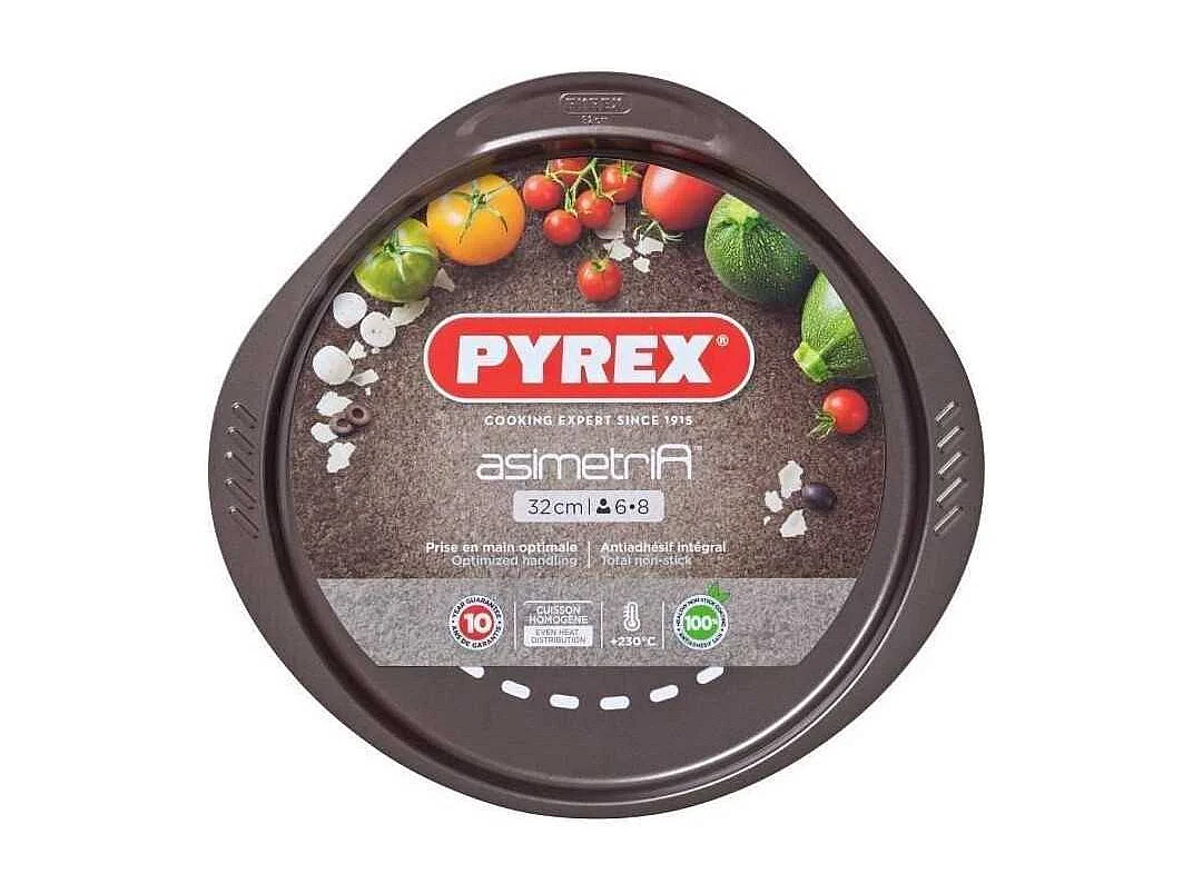 Plat a pizza - PYREX - 1452055 - En métal perforé - 32 cm
