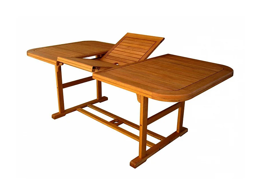 Table de jardin rectangulaire extensible 120/200x90 Double