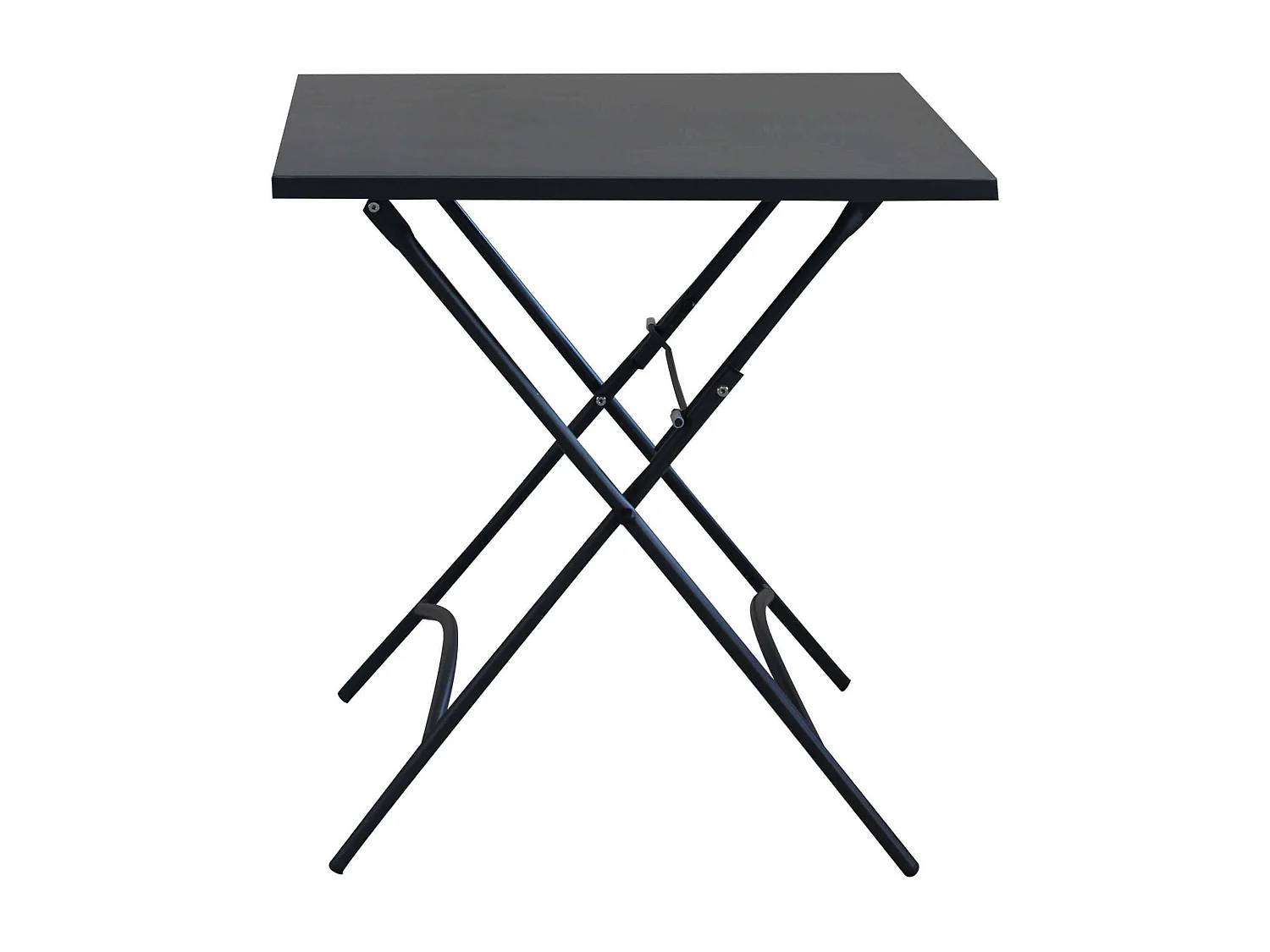 MilaniHome.it - Set Tavolo Quadrato Fisso 70x70 Con 2 Poltrone In Ferro Nero Per Esterno Giardinodi coloreAntracite