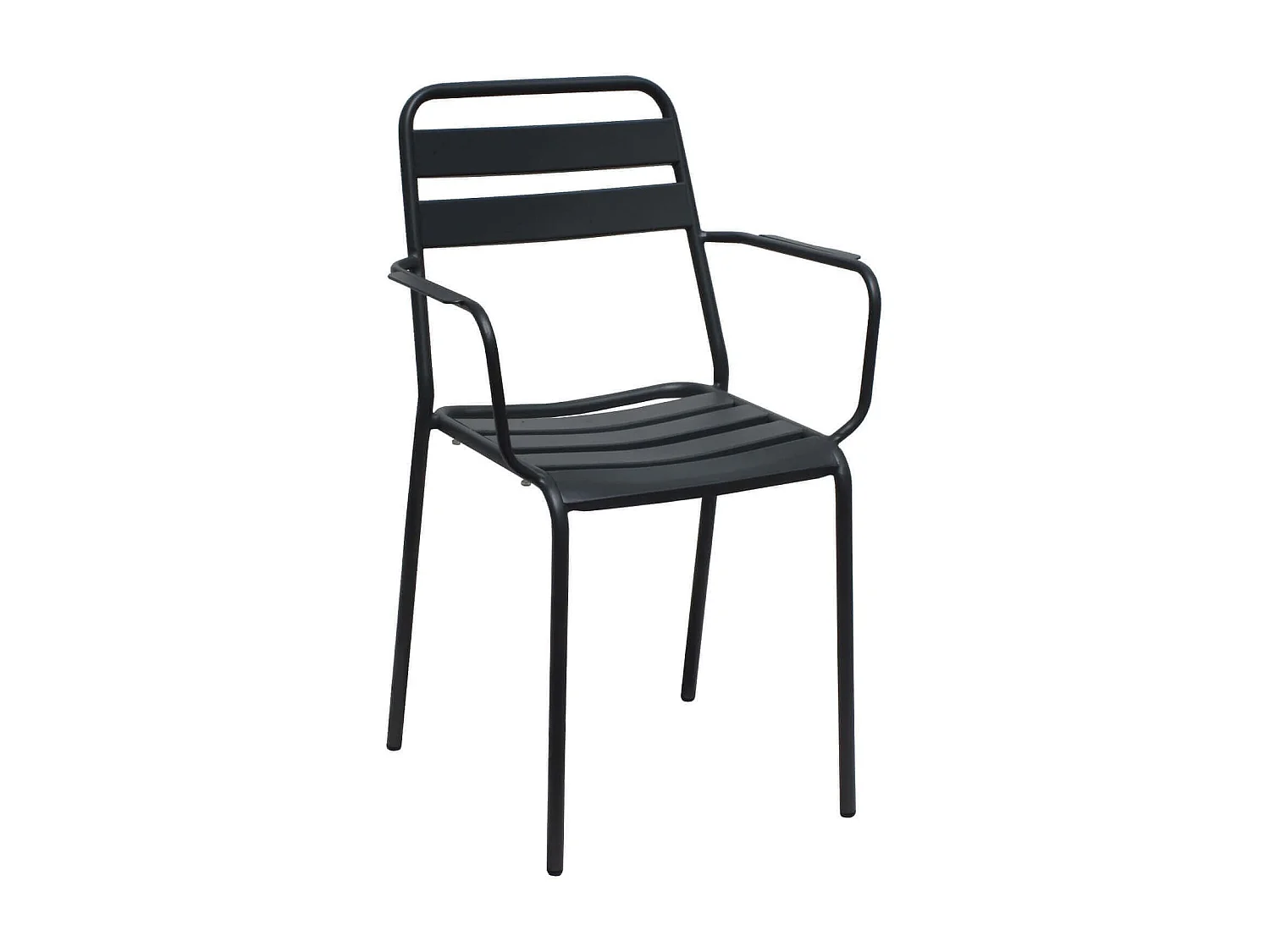 MilaniHome.it - Set Tavolo Quadrato Fisso 70x70 Con 2 Poltrone In Ferro Nero Per Esterno Giardinodi coloreAntracite