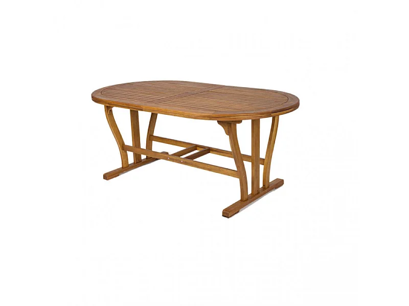 OVALER AKAZIENHOLZTISCH 180/240x100 cm DOUBLE