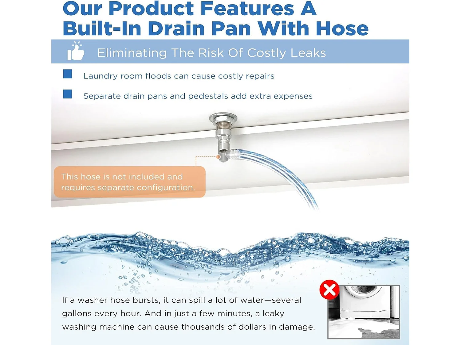 YODOLLA Waschmaschinen Untergestell mit Schubladen, Hochbelastbarer Unterschrank mit Ausziehregal & Stauraum, Weiß