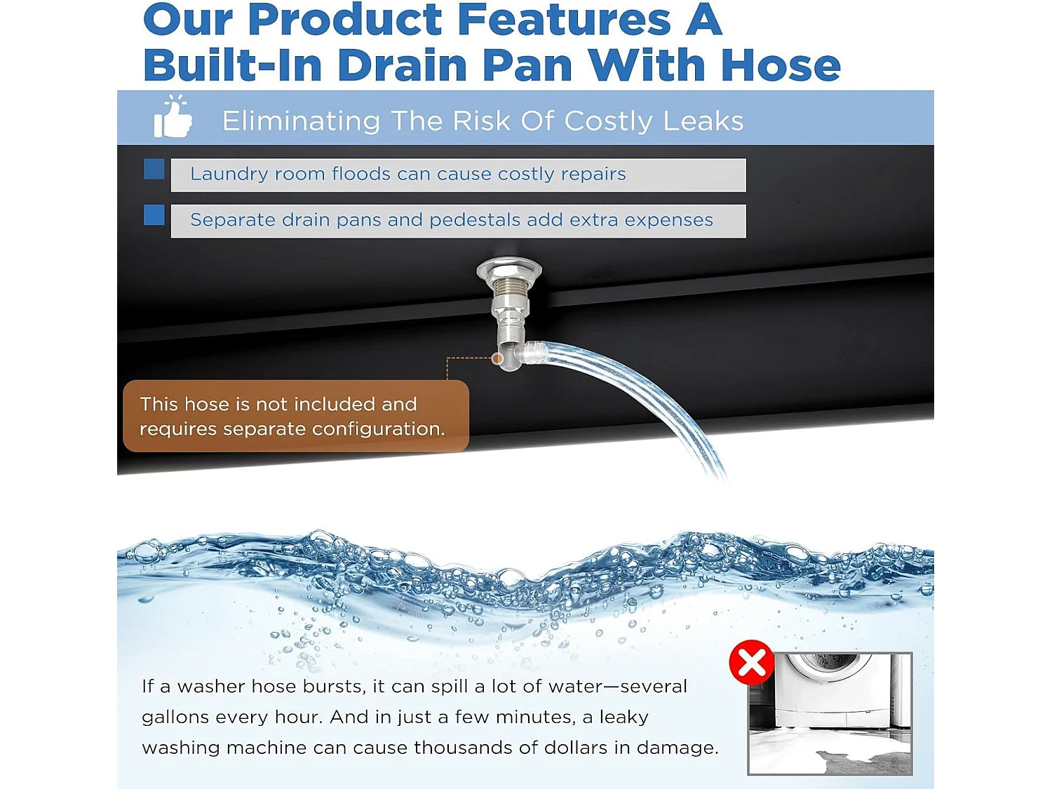 YODOLLA Waschmaschinen Untergestell mit Schubladen, Hochbelastbarer Unterschrank mit Ausziehregal & Stauraum, Schwarz