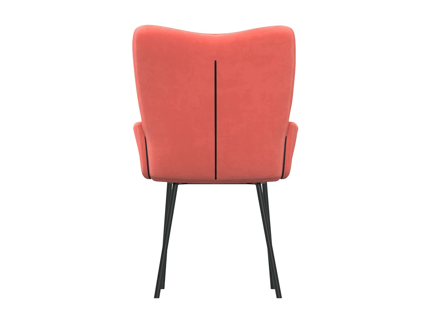 Dalira  Chaises à manger lot de 2 Rose Velours