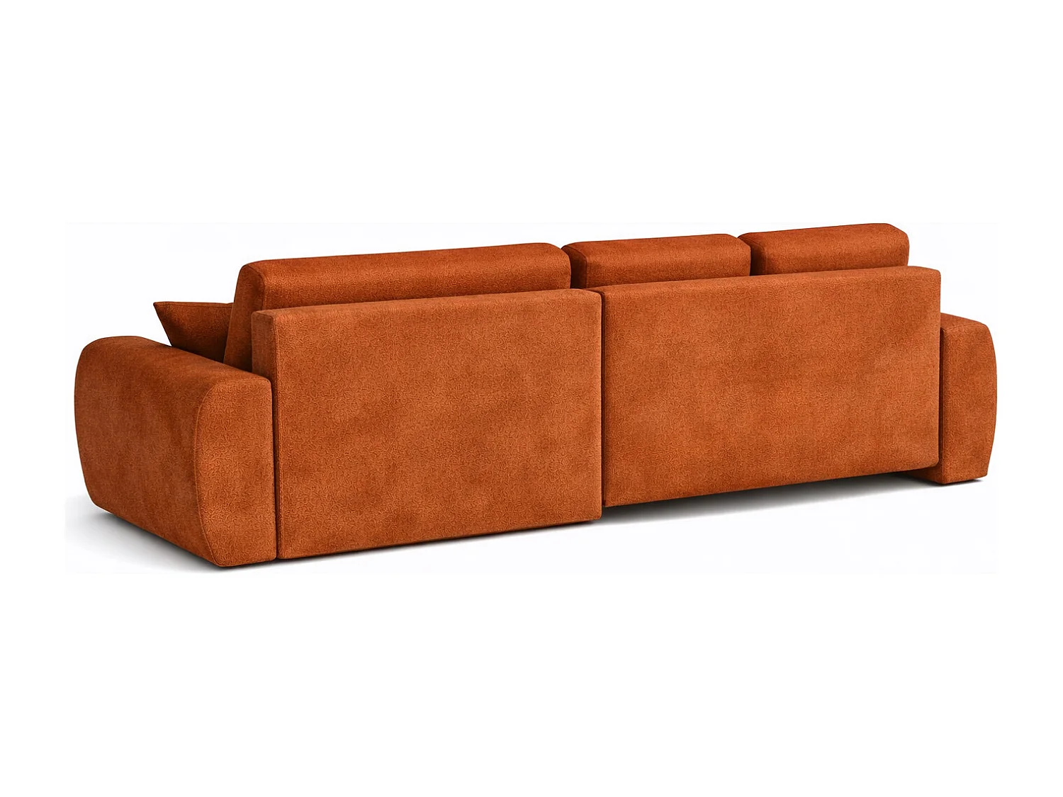 Hoekslaapbank met slaapfunctie en opbergruimte, L-vorm, Ivo L, veloursstof Salvador, Bruin, Links