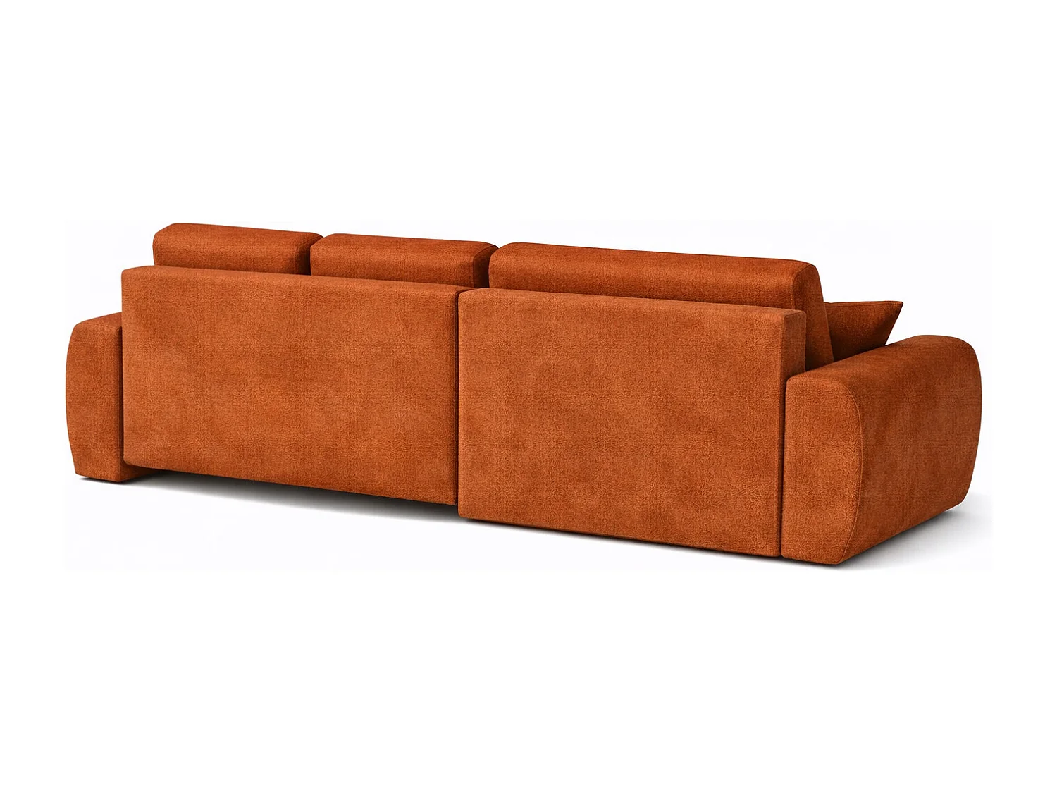 Hoekslaapbank met slaapfunctie en opbergruimte, L-vorm, Ivo L, veloursstof Salvador, Bruin, Rechts