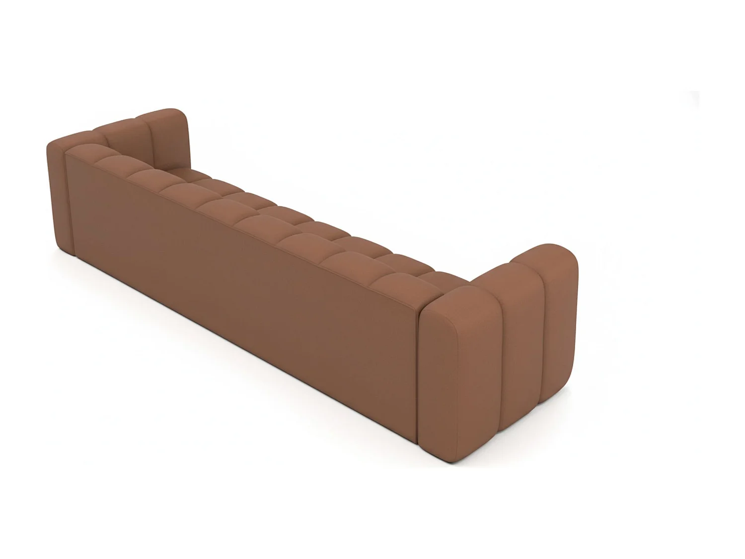 Bank, Vijfzitsbank Grand, Veloursstof Salvador, Donkerbruin