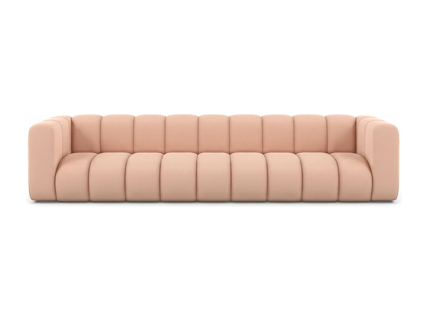 Bank, Vijfzitsbank Grand, Veloursstof Salvador, Roze