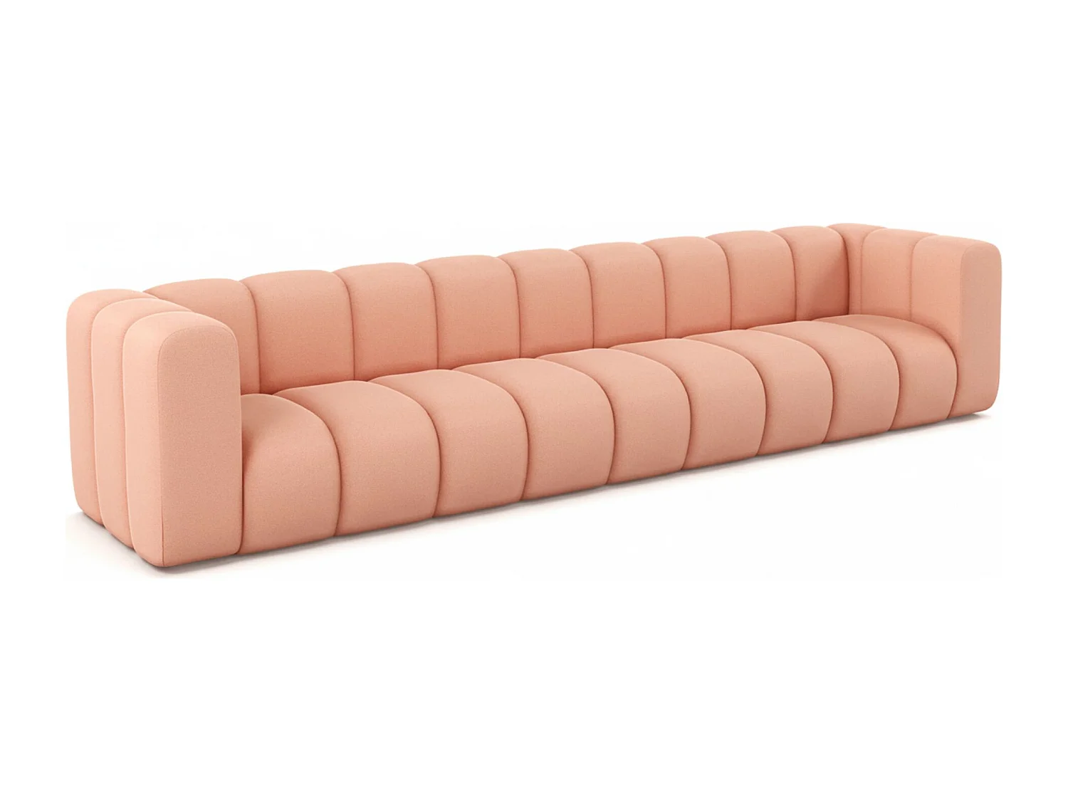 Bank, Vijfzitsbank Grand, Veloursstof Salvador, Roze