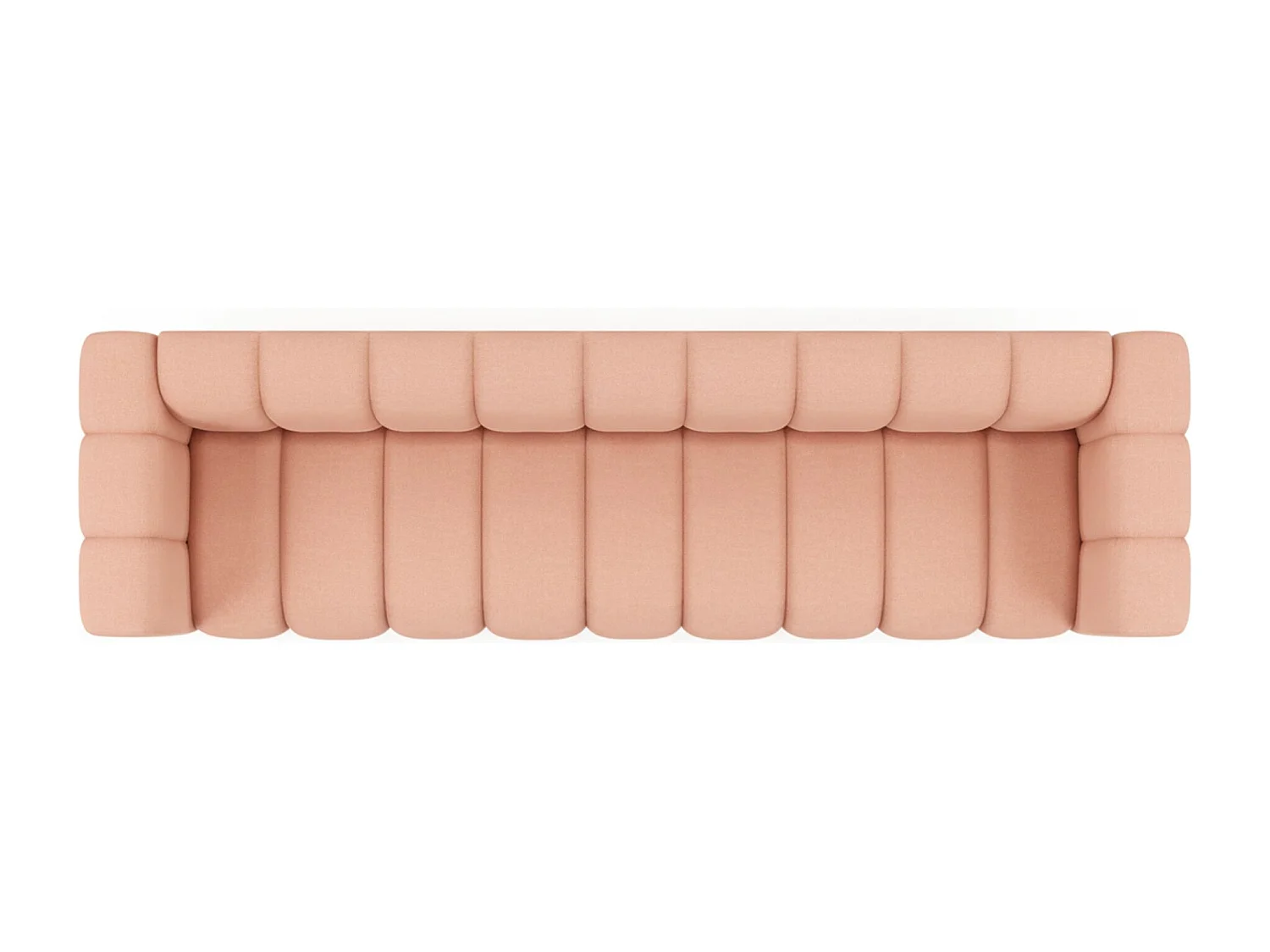 Bank, Vijfzitsbank Grand, Veloursstof Salvador, Roze