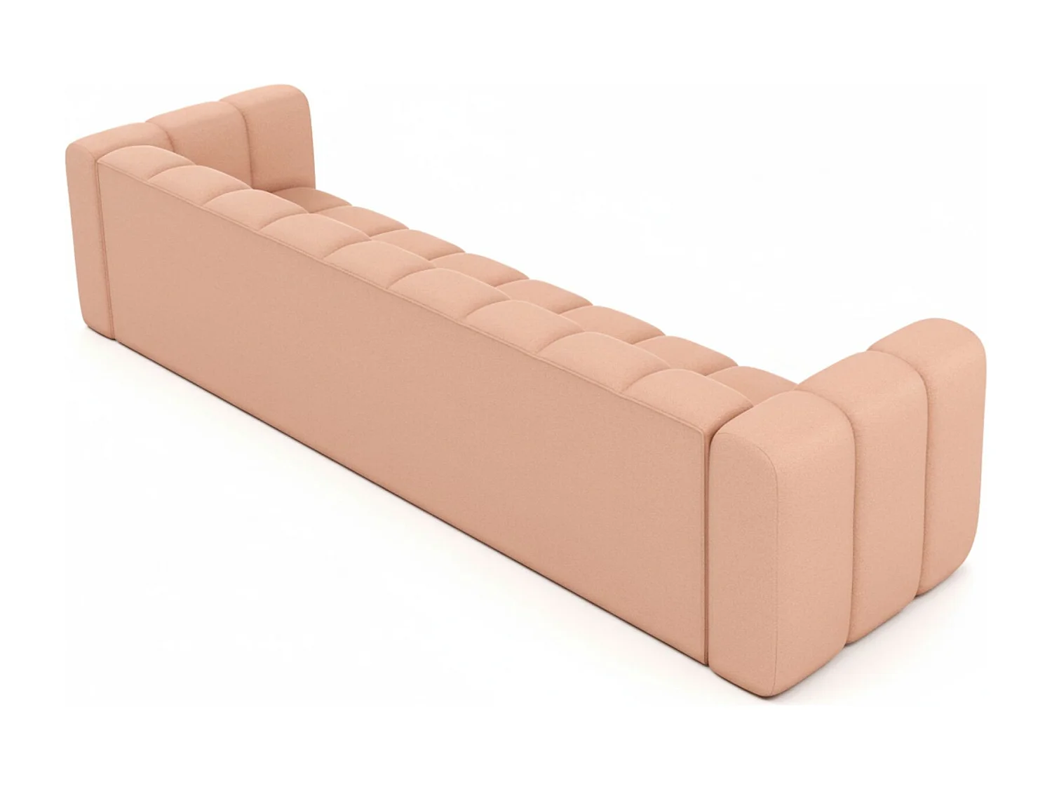 Bank, Vijfzitsbank Grand, Veloursstof Salvador, Roze