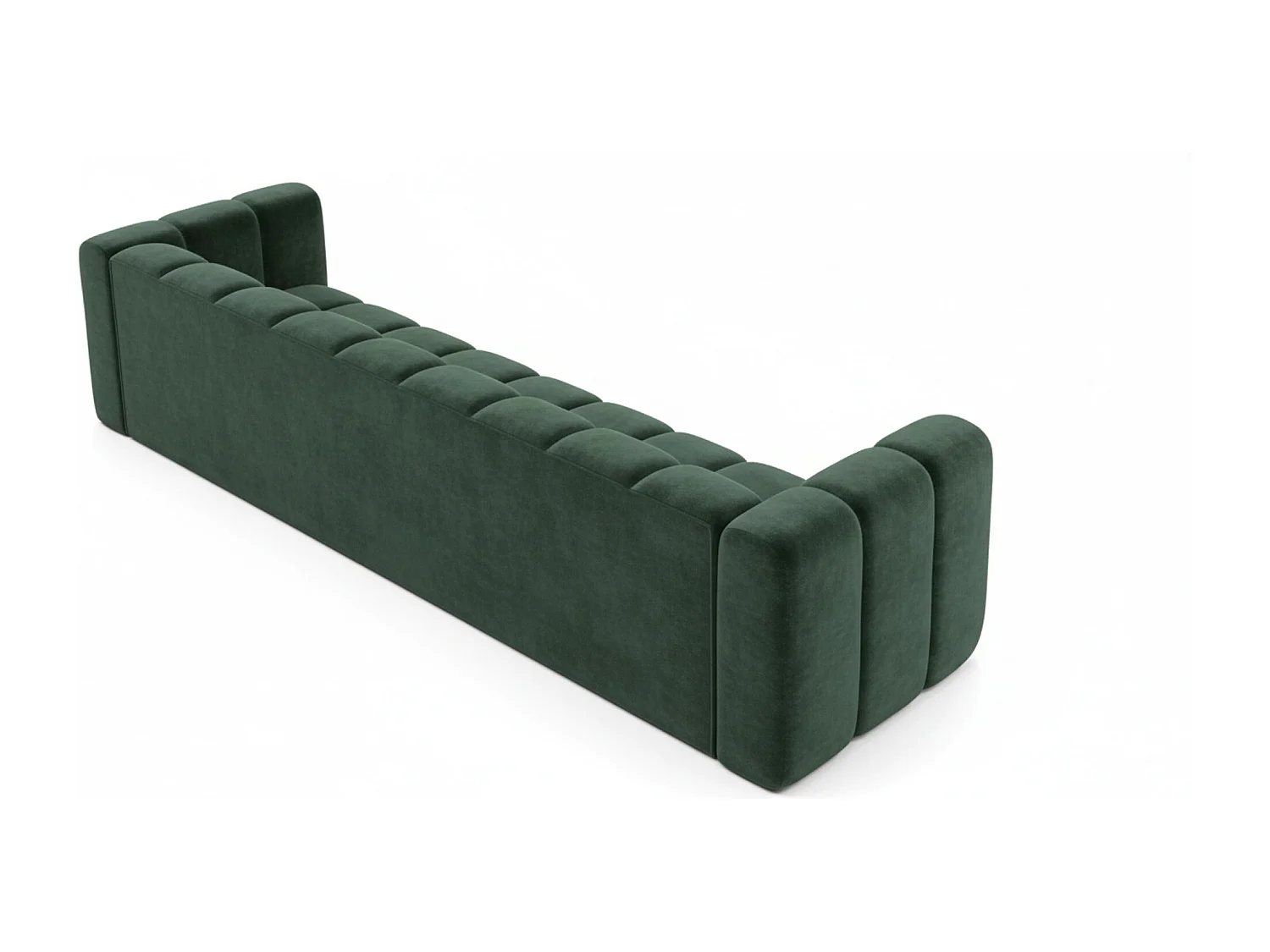 Bank, Vijfzitsbank Grand, Veloursstof Salvador, Groen