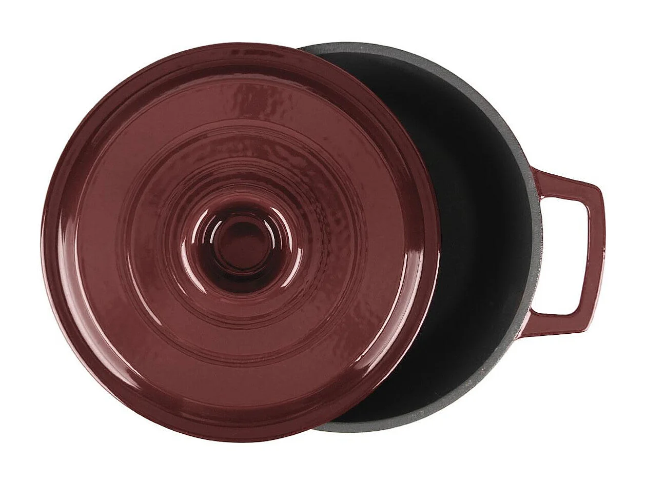 Cocotte en fonte ronde 20cm - "Masseiron Merlot"
