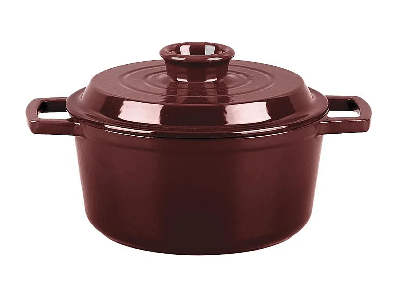 Cocotte en fonte ronde 20cm - "Masseiron Merlot"