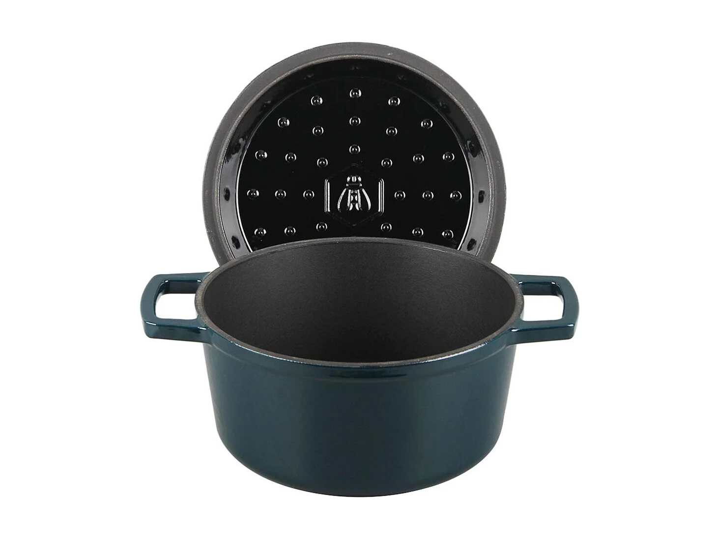 Cocotte en fonte ronde 20cm - "Masseiron Emeraude"