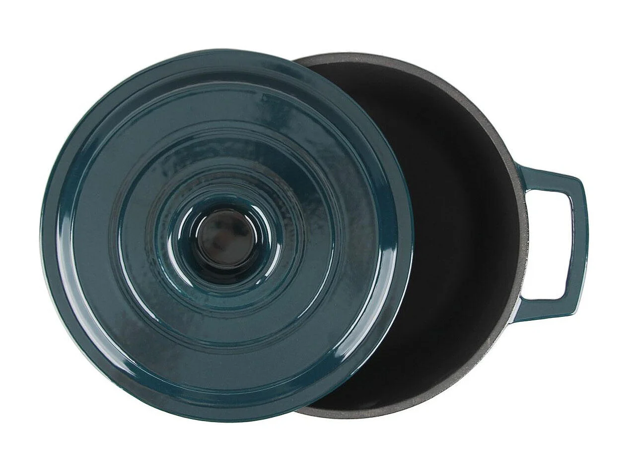 Cocotte en fonte ronde 20cm - "Masseiron Emeraude"