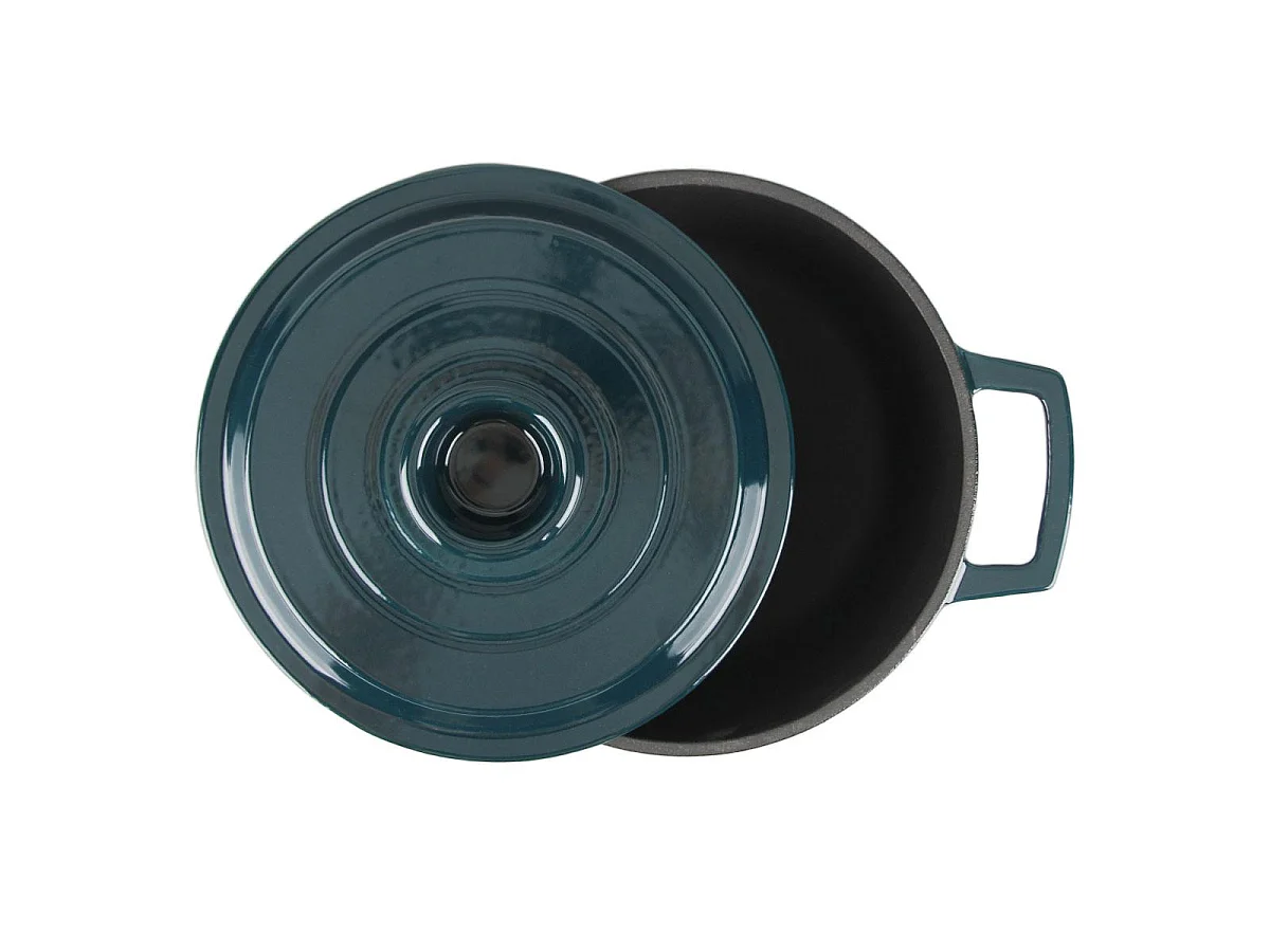 Cocotte en fonte ronde 20cm - "Masseiron Emeraude"