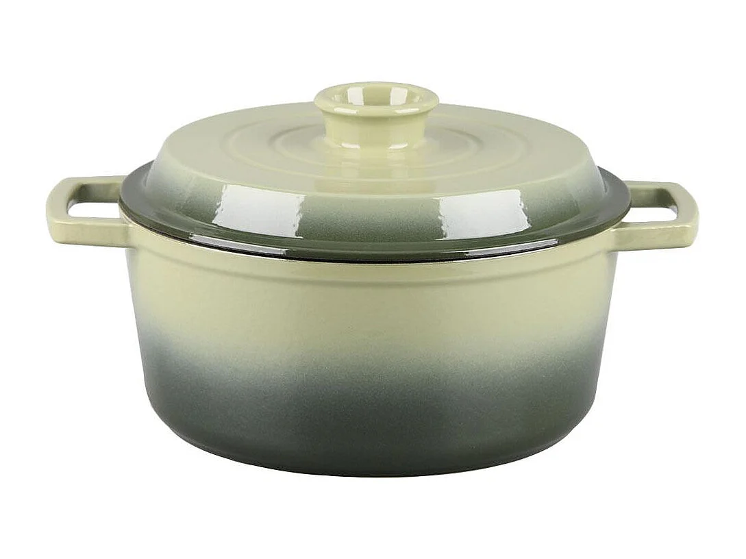 Cocotte en fonte ronde 25cm - "Masseiron Olivine"