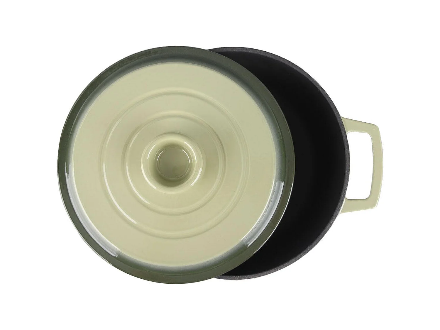 Cocotte en fonte ronde 25cm - "Masseiron Olivine"