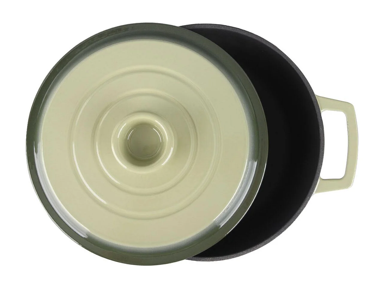 Cocotte en fonte ronde 25cm - "Masseiron Olivine"