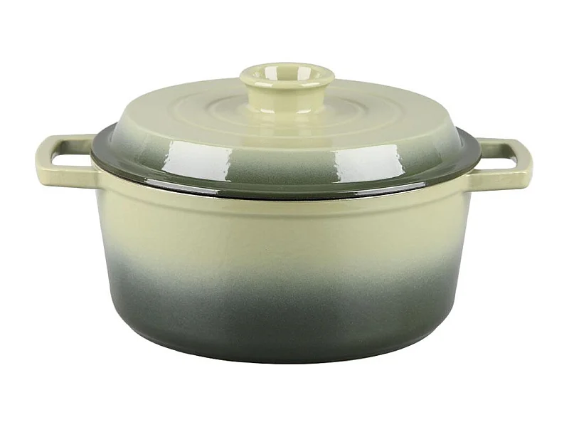 Cocotte en fonte ronde 25cm - "Masseiron Olivine"
