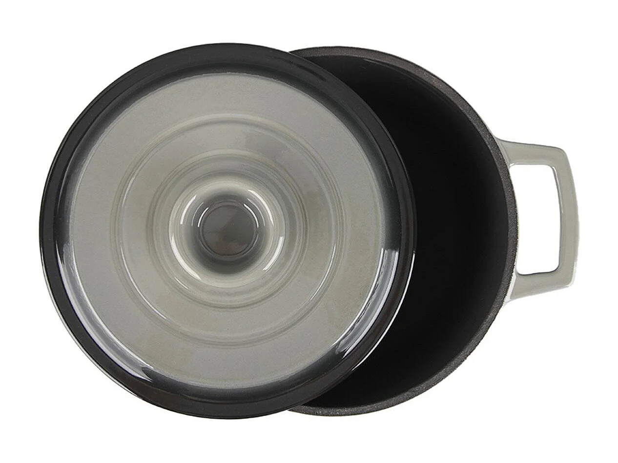 Cocotte en fonte ronde 20cm - "Masseiron Ardoise"