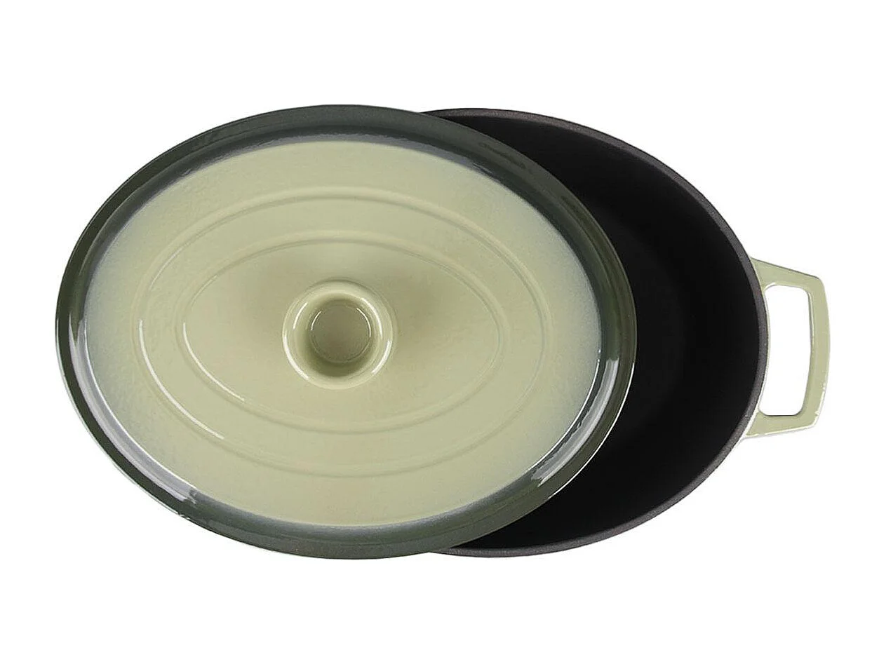 Cocotte en fonte ovale 33cm - "Masseiron Olivine"