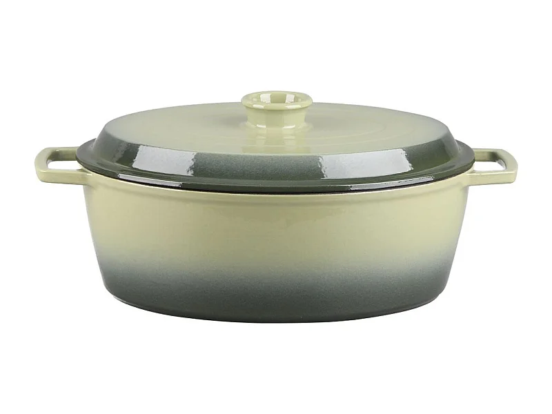 Cocotte en fonte ovale 33cm - "Masseiron Olivine"