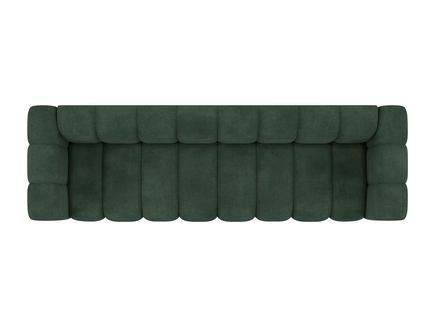 Bank, Vierzitsbank Grand, Veloursstof Salvador, Groen