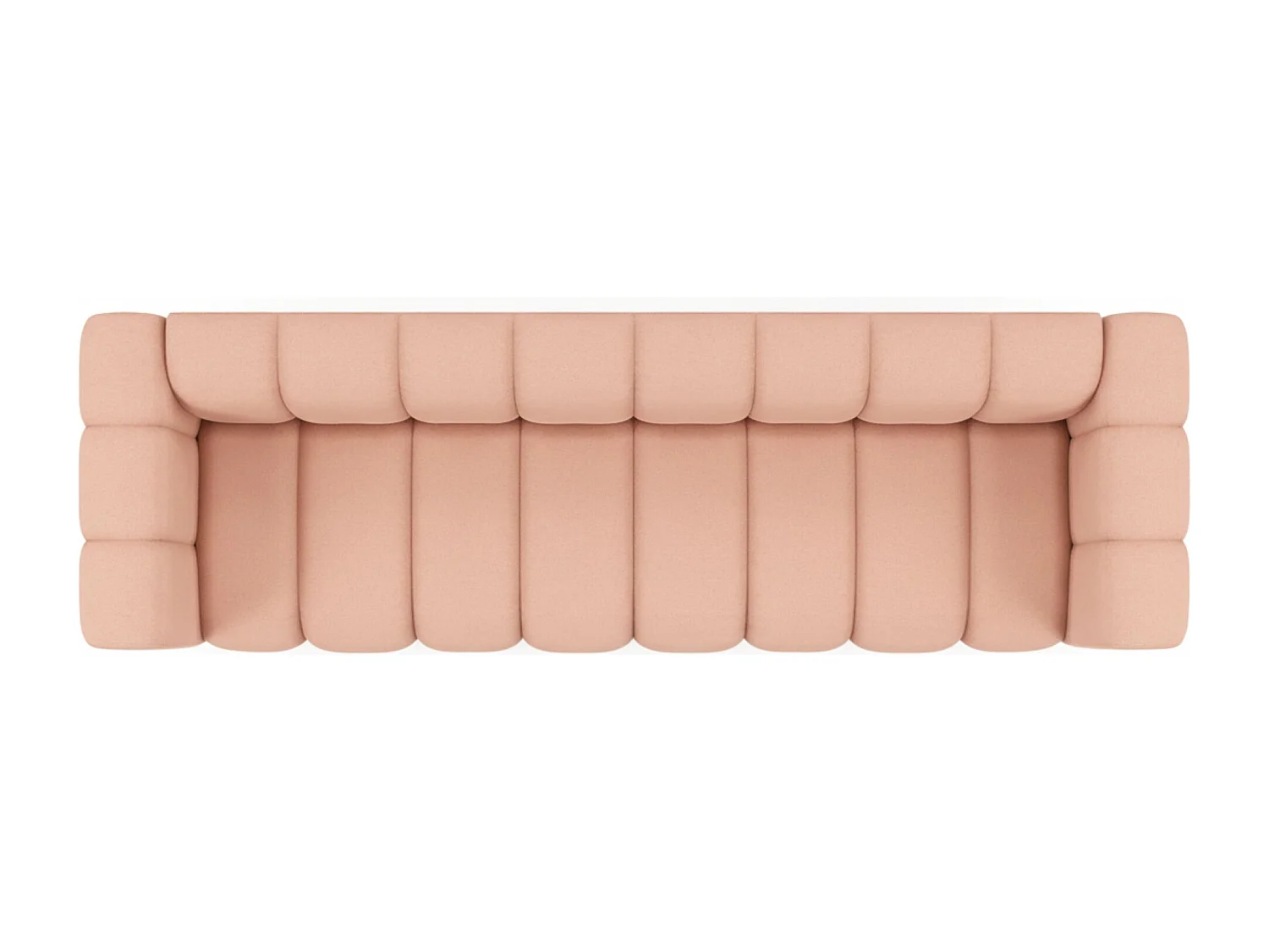 Bank, Vierzitsbank Grand, Veloursstof Salvador, Roze