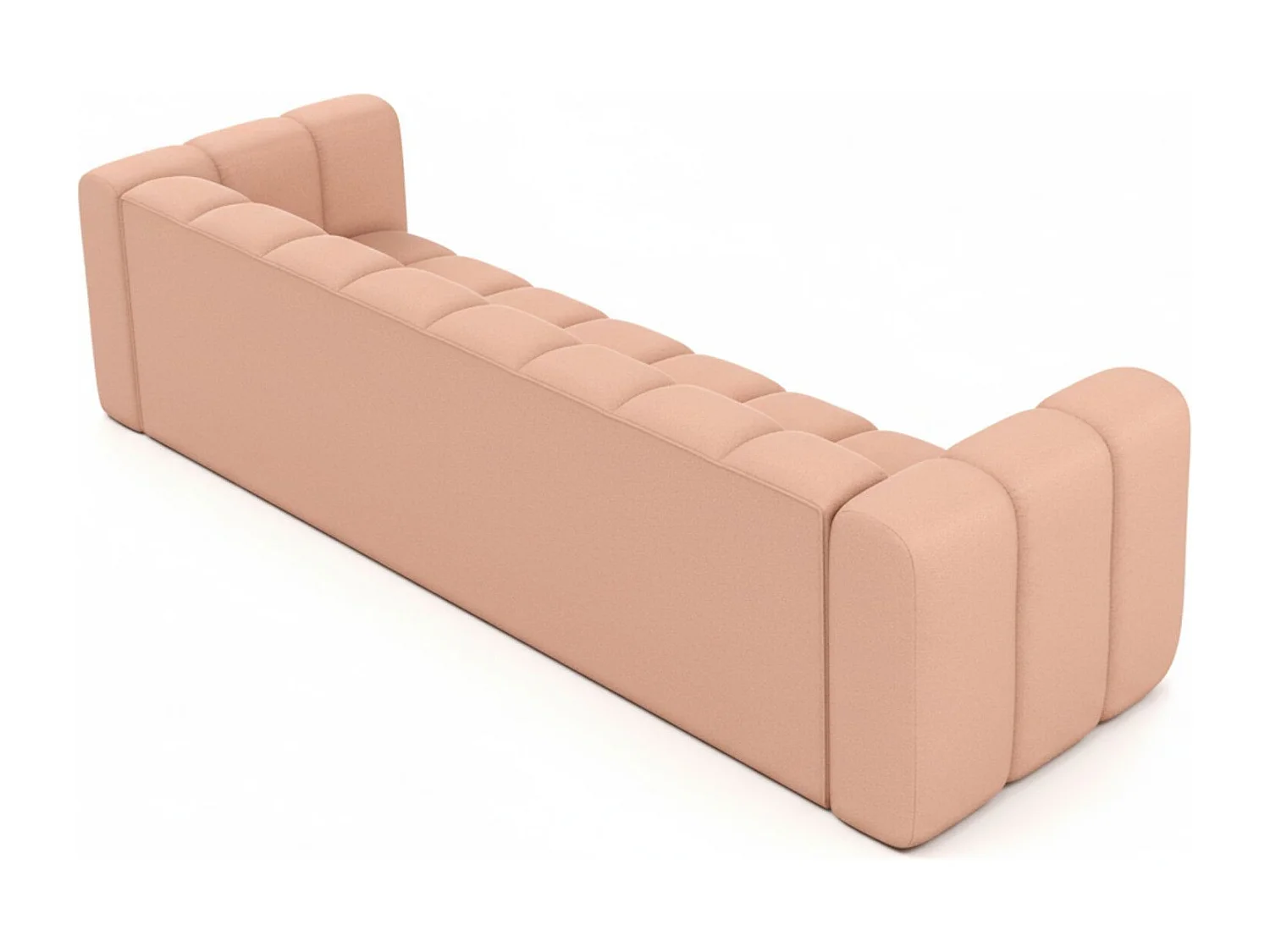 Bank, Vierzitsbank Grand, Veloursstof Salvador, Roze