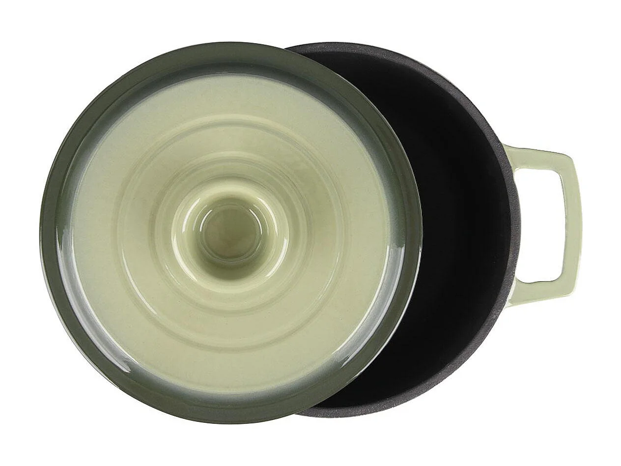 Cocotte en fonte ronde 20cm - "Masseiron Olivine"
