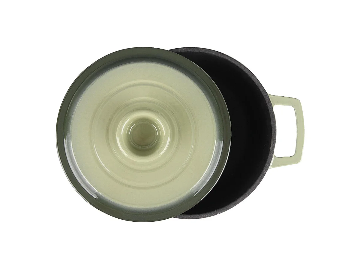 Cocotte en fonte ronde 20cm - "Masseiron Olivine"