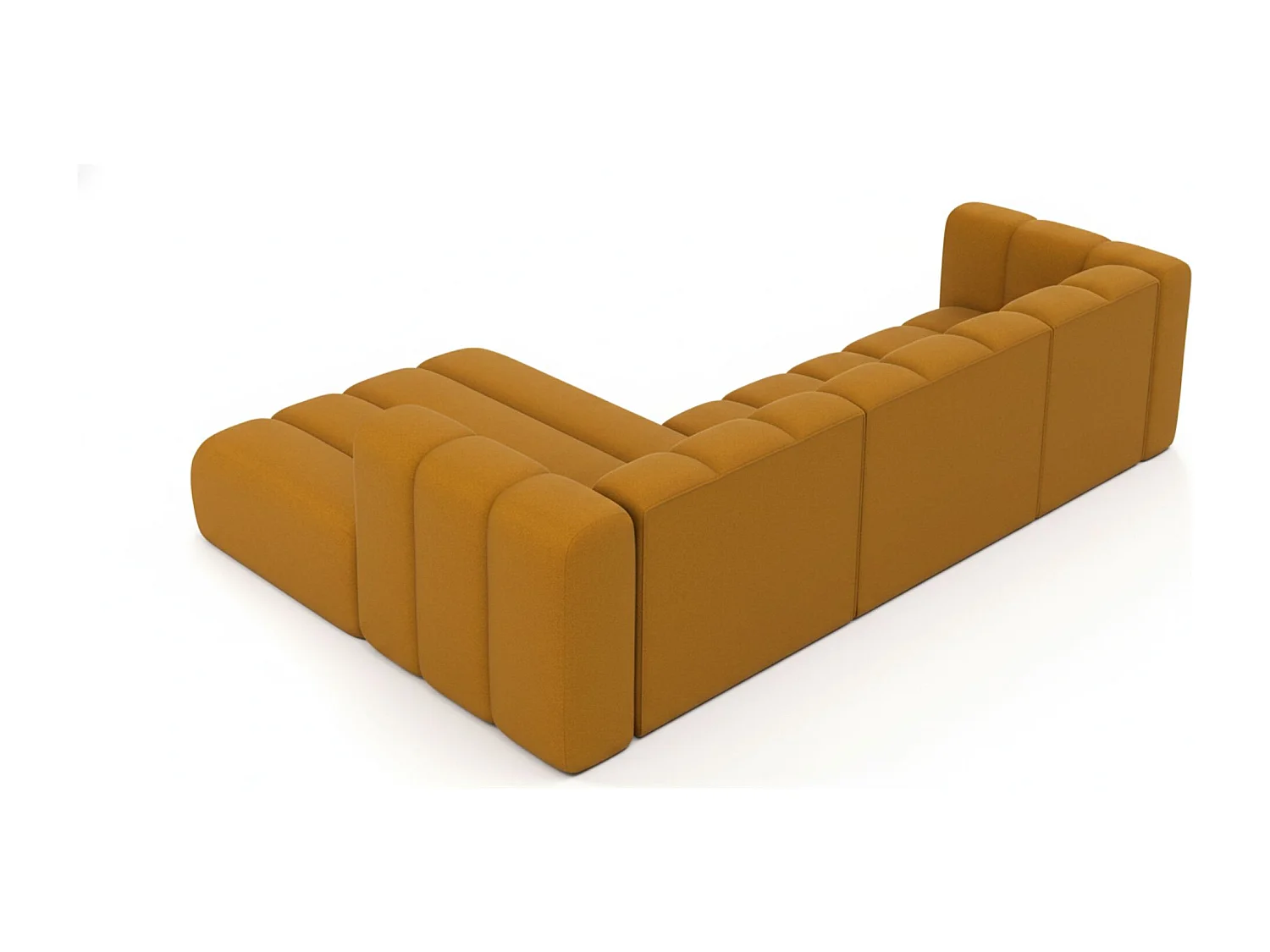 Hoekbank L-Vorm Grand L 287 cm, Veloursstof Salvador, Geel, Links