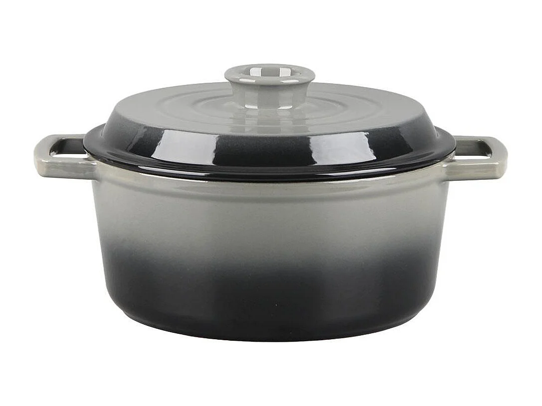 Cocotte en fonte ronde 25cm - "Masseiron Ardoise"