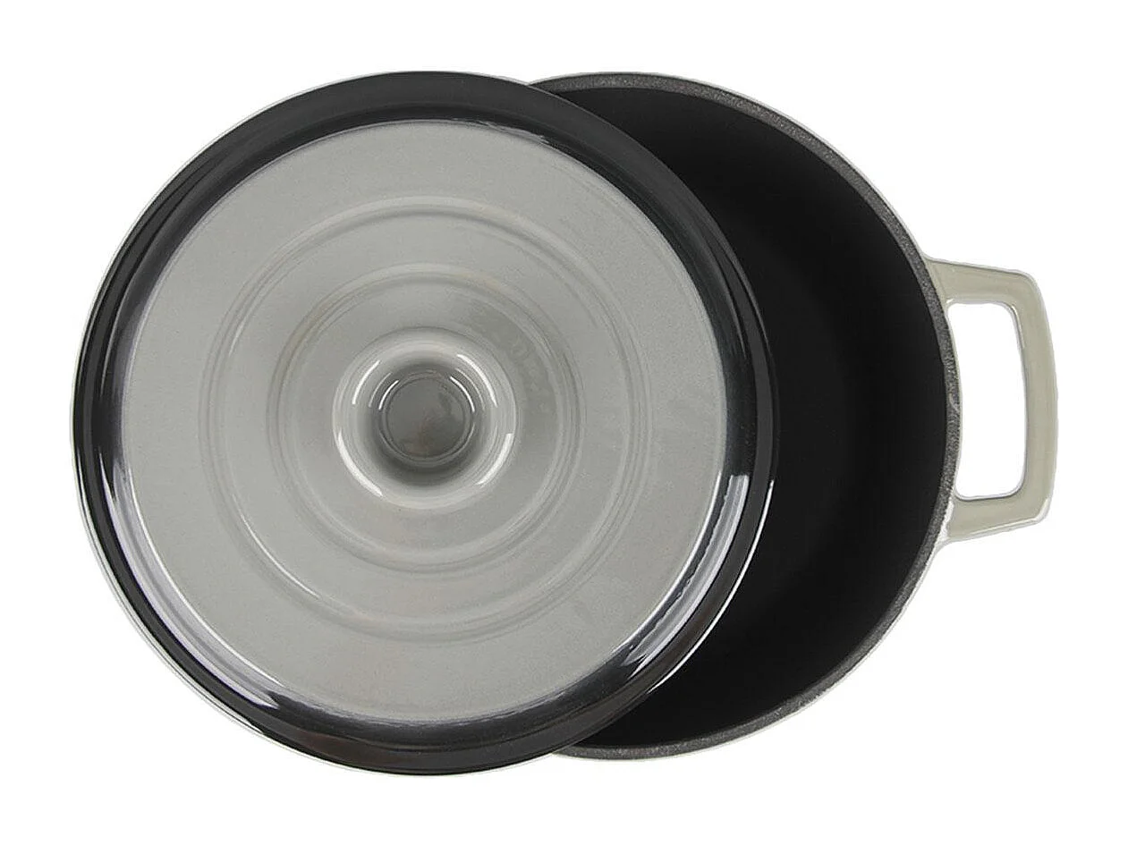 Cocotte en fonte ronde 25cm - "Masseiron Ardoise"