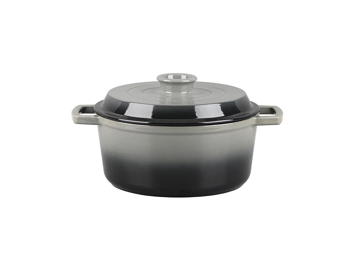 Cocotte en fonte ronde 25cm - "Masseiron Ardoise"