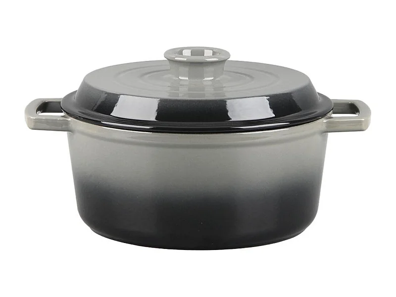 Cocotte en fonte ronde 25cm - "Masseiron Ardoise"