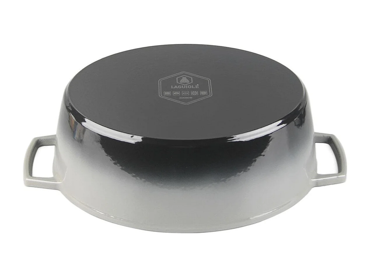 Cocotte en fonte ovale 33cm - "Masseiron Ardoise"