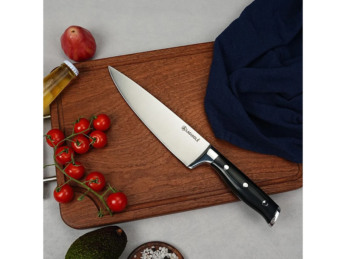 Couteau de chef noir 34cm - "Essentials"