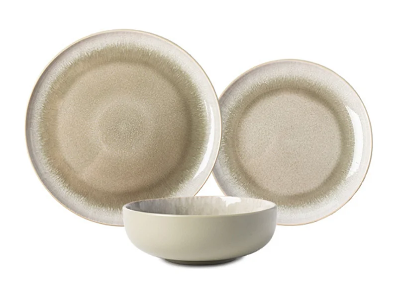 Service 18  pièces vert - "Iris"