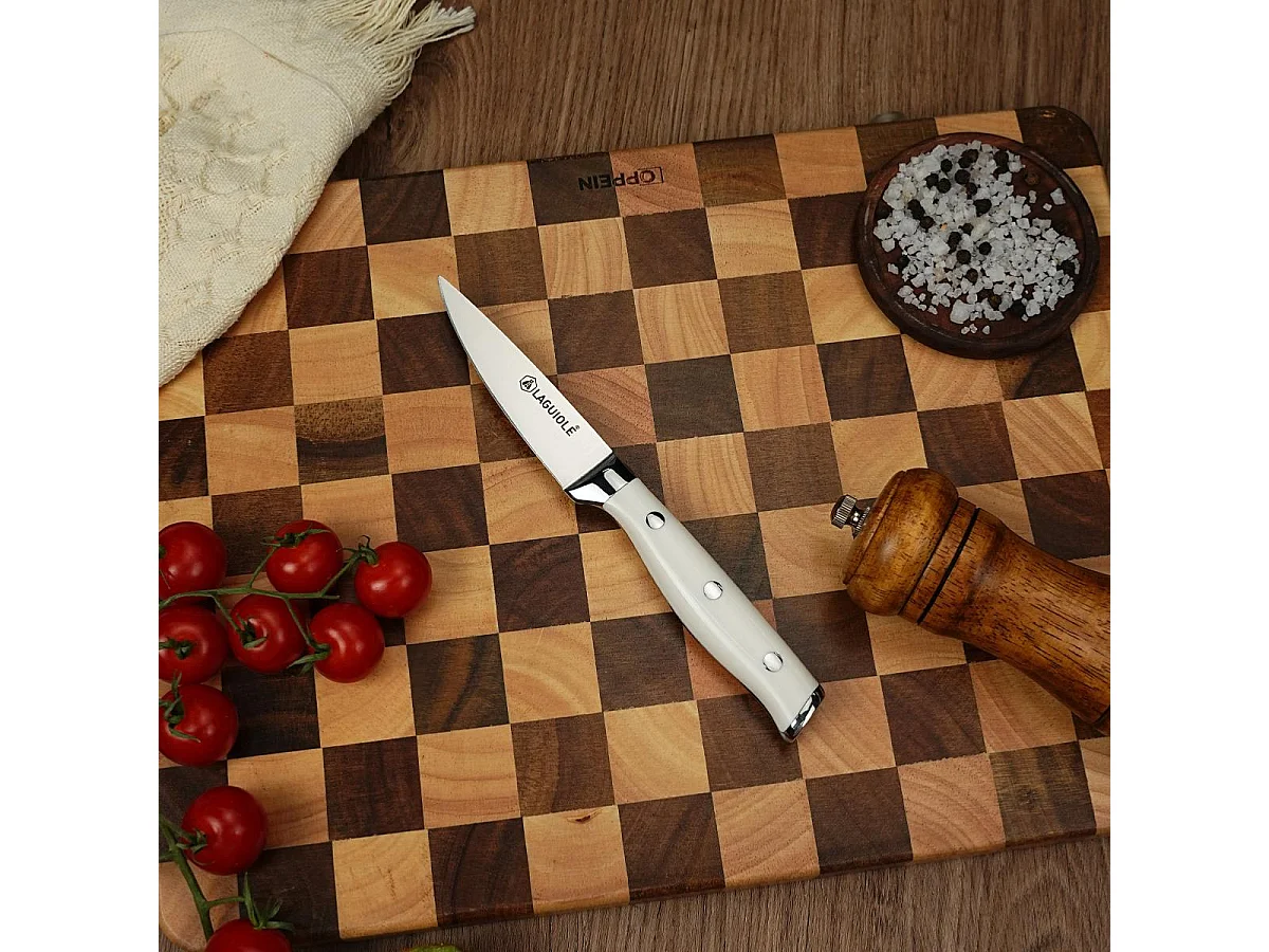 Couteau à légumes blanc 20cm - "Elégance"