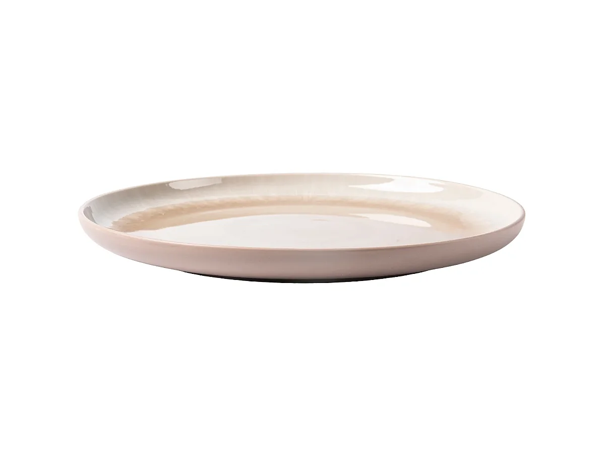 Service de table 18 pièces en grès - Taupe - Iris
