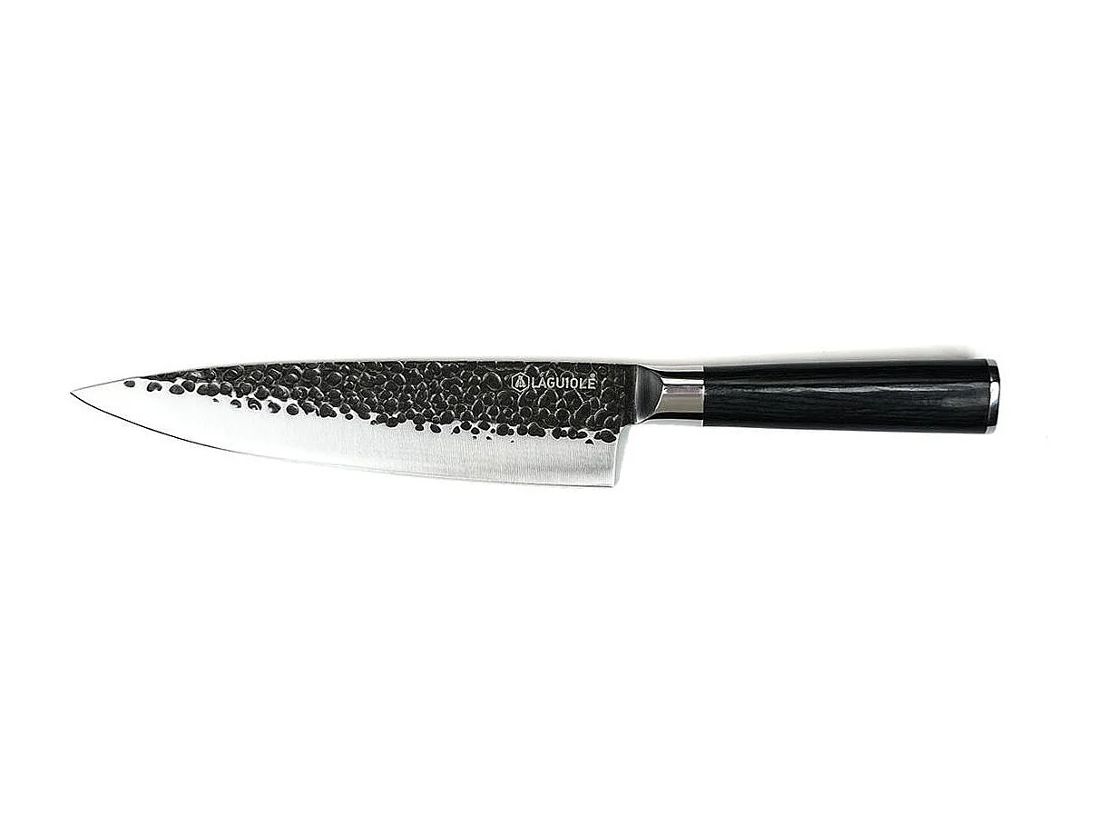 Couteau de chef noir 34cm avec étui - "Sen"